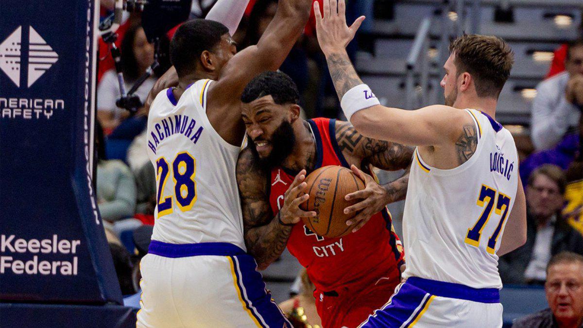 开云体育-搞笑,湖人队卢卡·东契奇嘲讽八村塁模仿勒布朗·詹姆斯